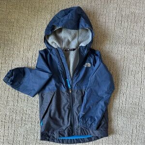 North Face fleece lined raincoat